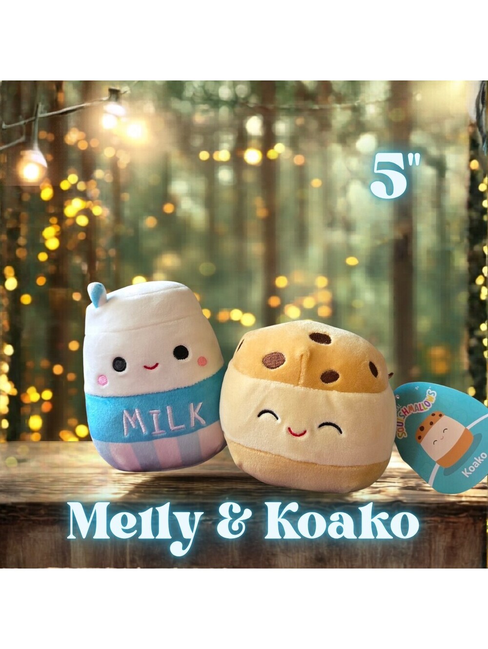 NWT Squishmallows Melly and Koako 8"